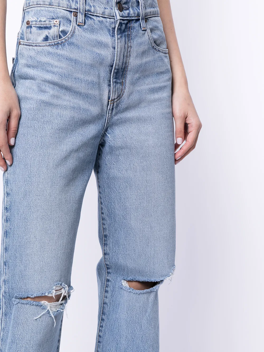 фото Nobody denim прямые джинсы lou с завышенной талией