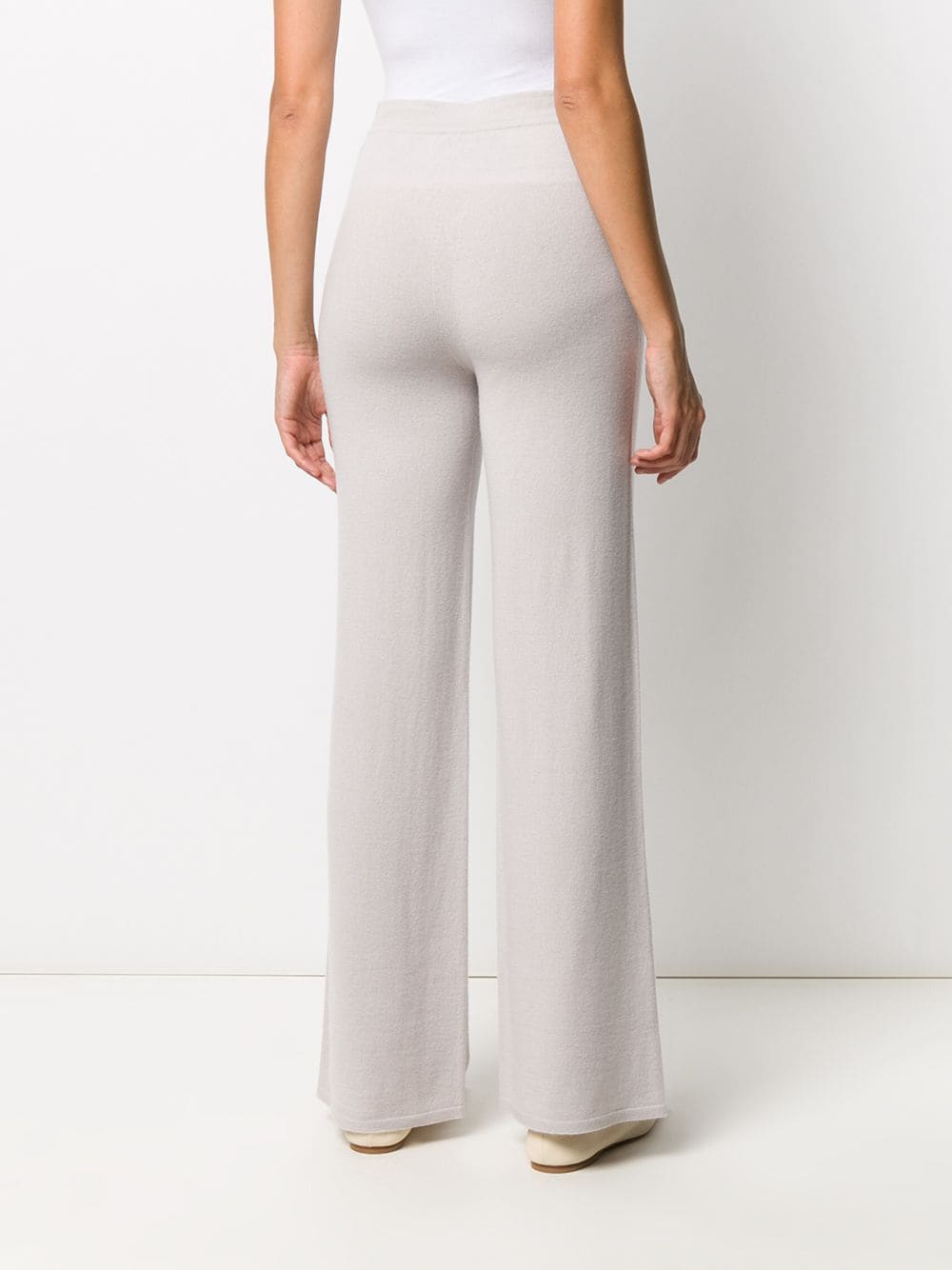 Shop Gentry Portofino Cashmere-blend Knitted Trousers In Neutrals