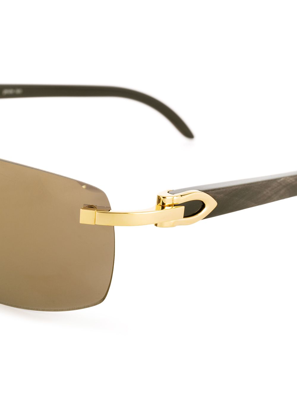 фото Cartier eyewear солнцезащитные очки в прямоугольной оправе