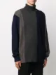 UNDERCOVER colour-block roll neck jumper