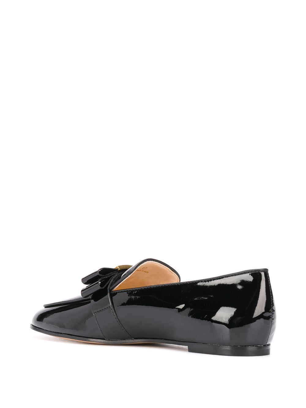 фото Tod's high-shine logo-plaque loafers