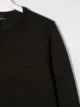 Emporio Armani Kids TEEN logo rib-trimmed jumper