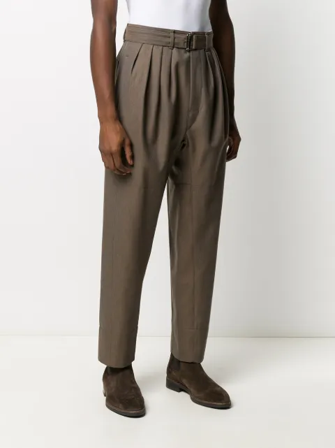い出のひと時に、とびきりのおしゃれを! lemaire BELTED PLEAT PANTS - スラックス