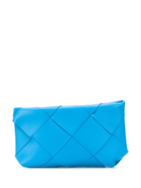 large blue clutch bag