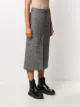 RedValentino تنورة ضيقة بكاروهات مكسورة