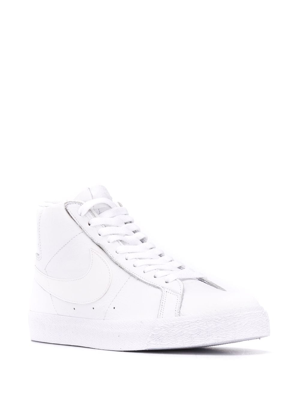 Shop Nike Sb Zoom Blazer Mid "triple White" Sneakers