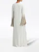 Oscar de la Renta fringe-detail floor-length dress