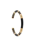 Aurelie Bidermann Positano striped bangle - Black