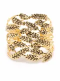 Aurelie Bidermann Wheat layered-look bangle - Gold