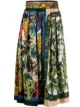Image 1 of Dolce & Gabbana autumn-print twill skirt