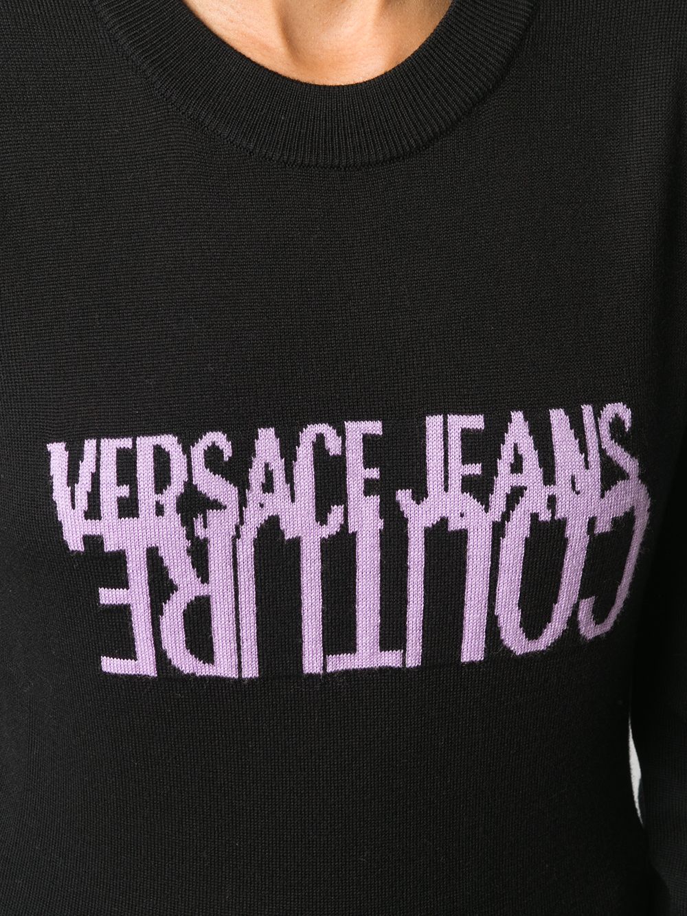 фото Versace jeans couture джемпер с длинными рукавами и логотипом