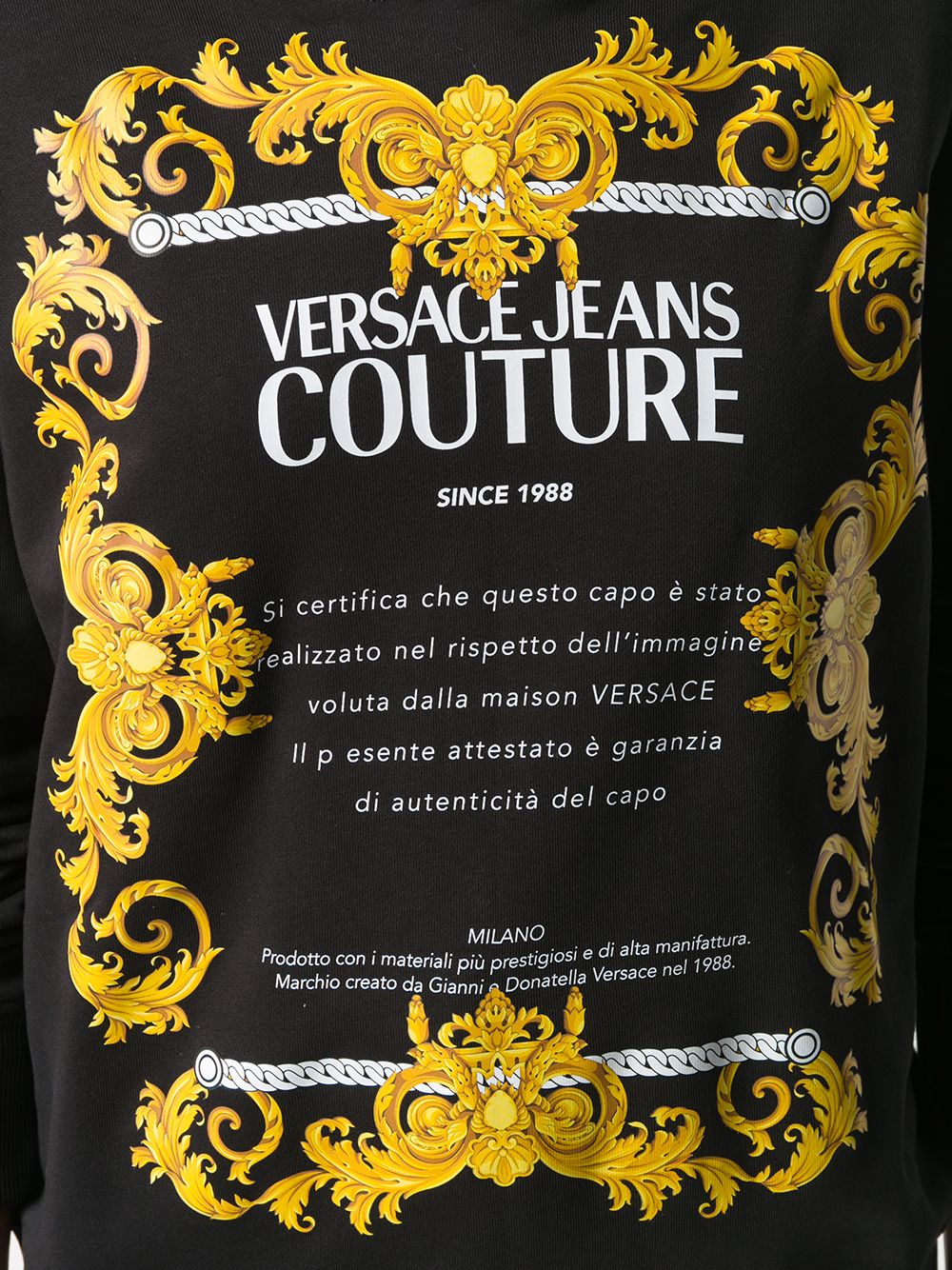 фото Versace jeans couture толстовка с логотипом