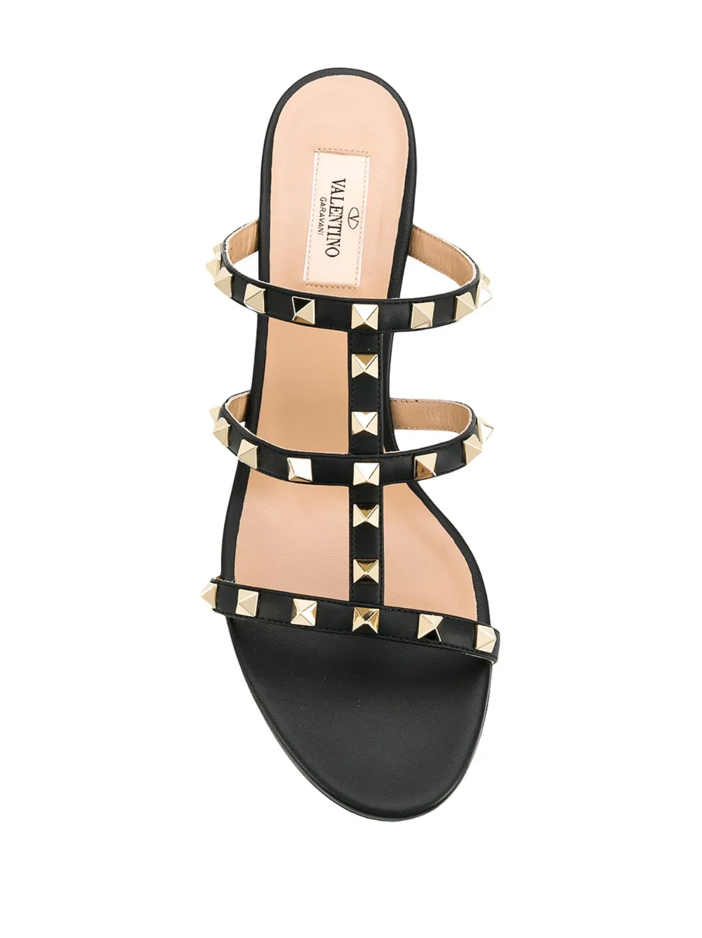 Valentino Garavani 60 mm sandalen verfraaid met studs Zwart