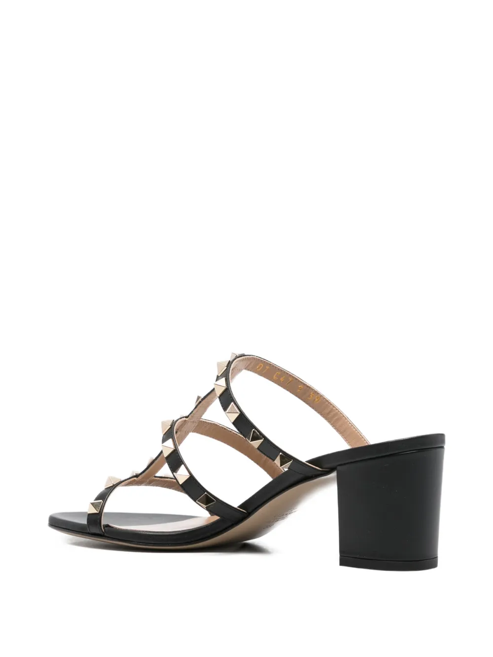 stud-embellishment heeled sandals