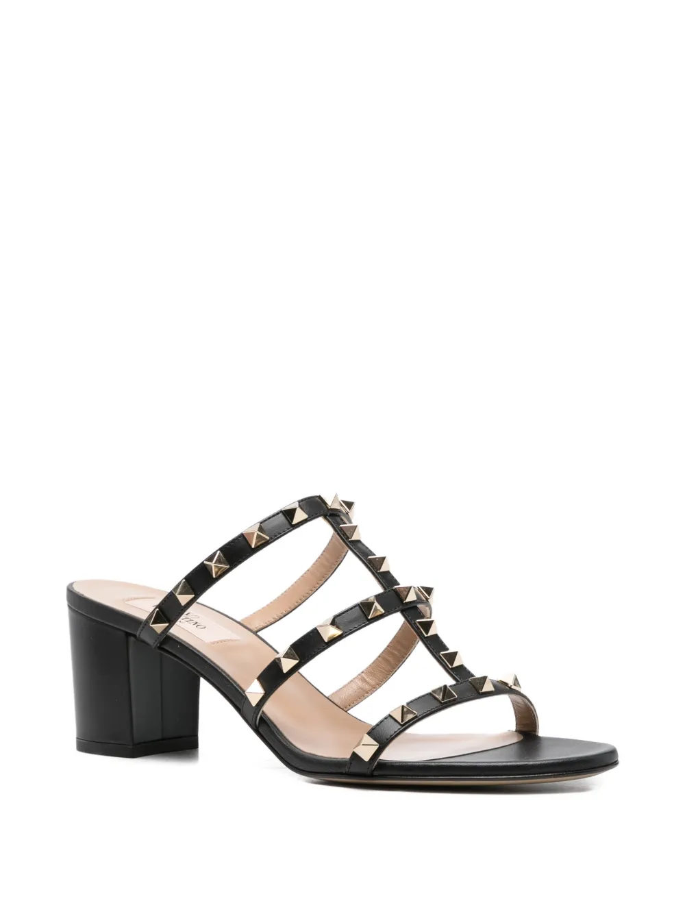 stud-embellishment heeled sandals