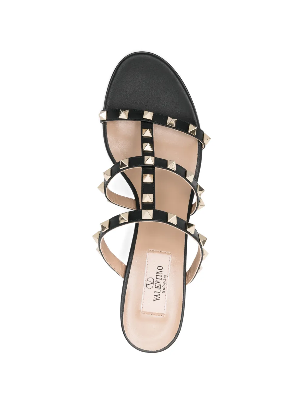stud-embellishment heeled sandals