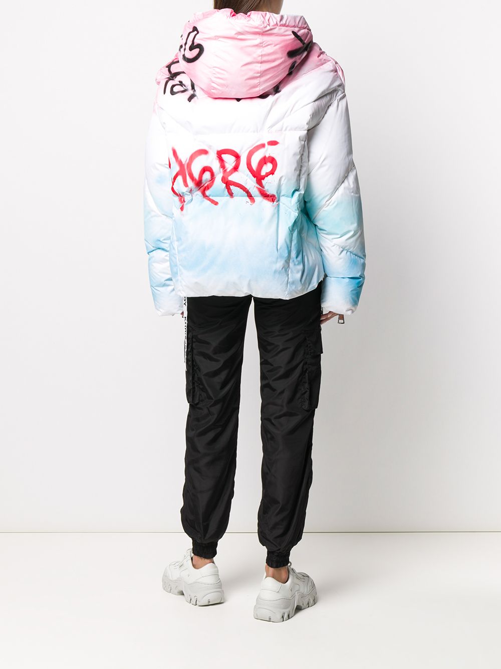 фото Khrisjoy graffiti padded puffer jacket