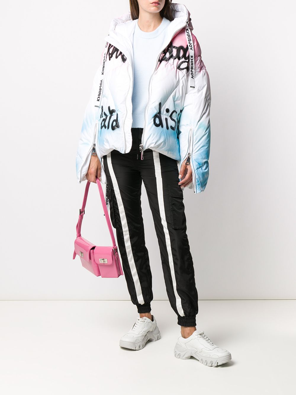 фото Khrisjoy graffiti padded puffer jacket