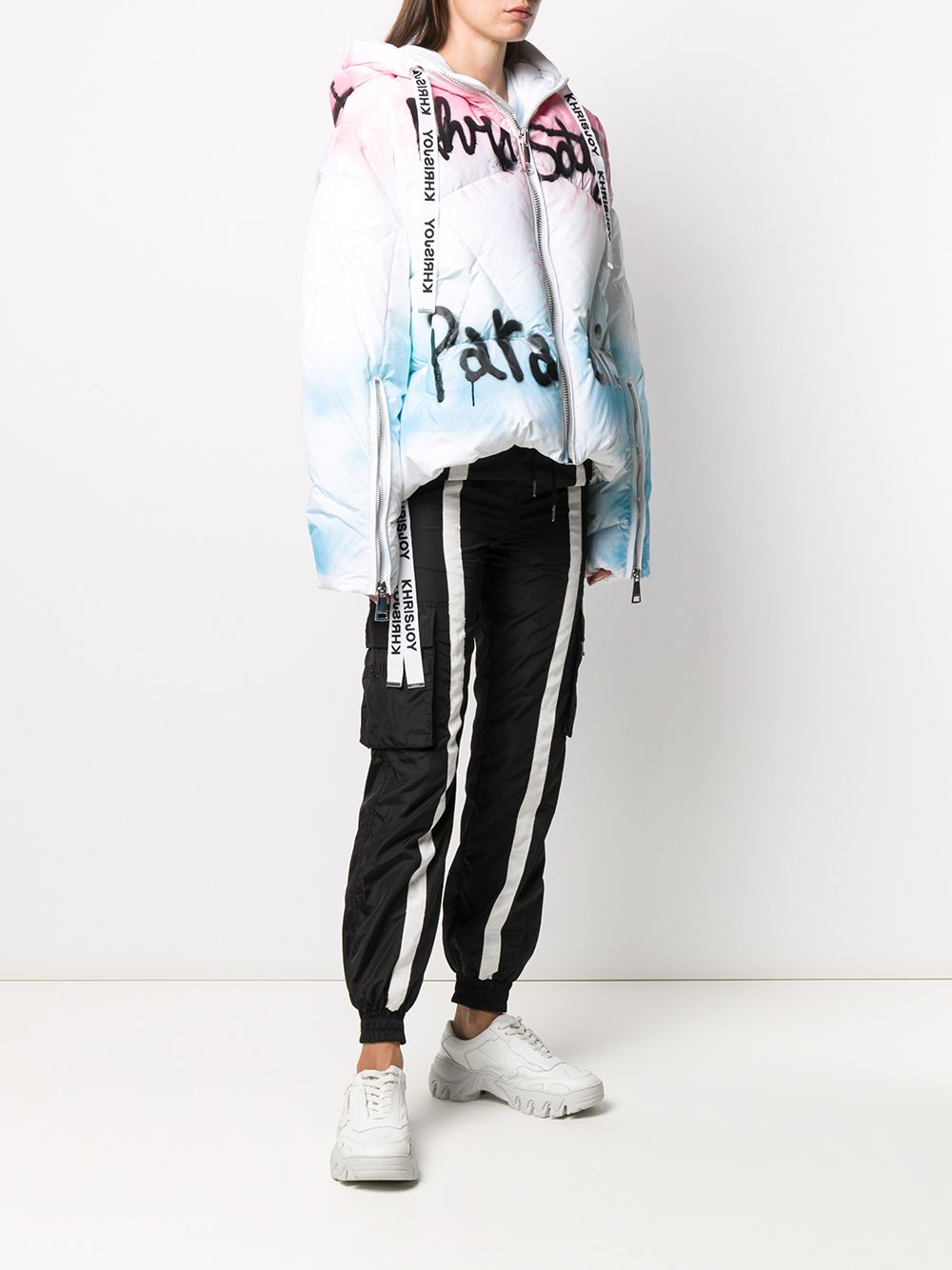 фото Khrisjoy graffiti padded puffer jacket