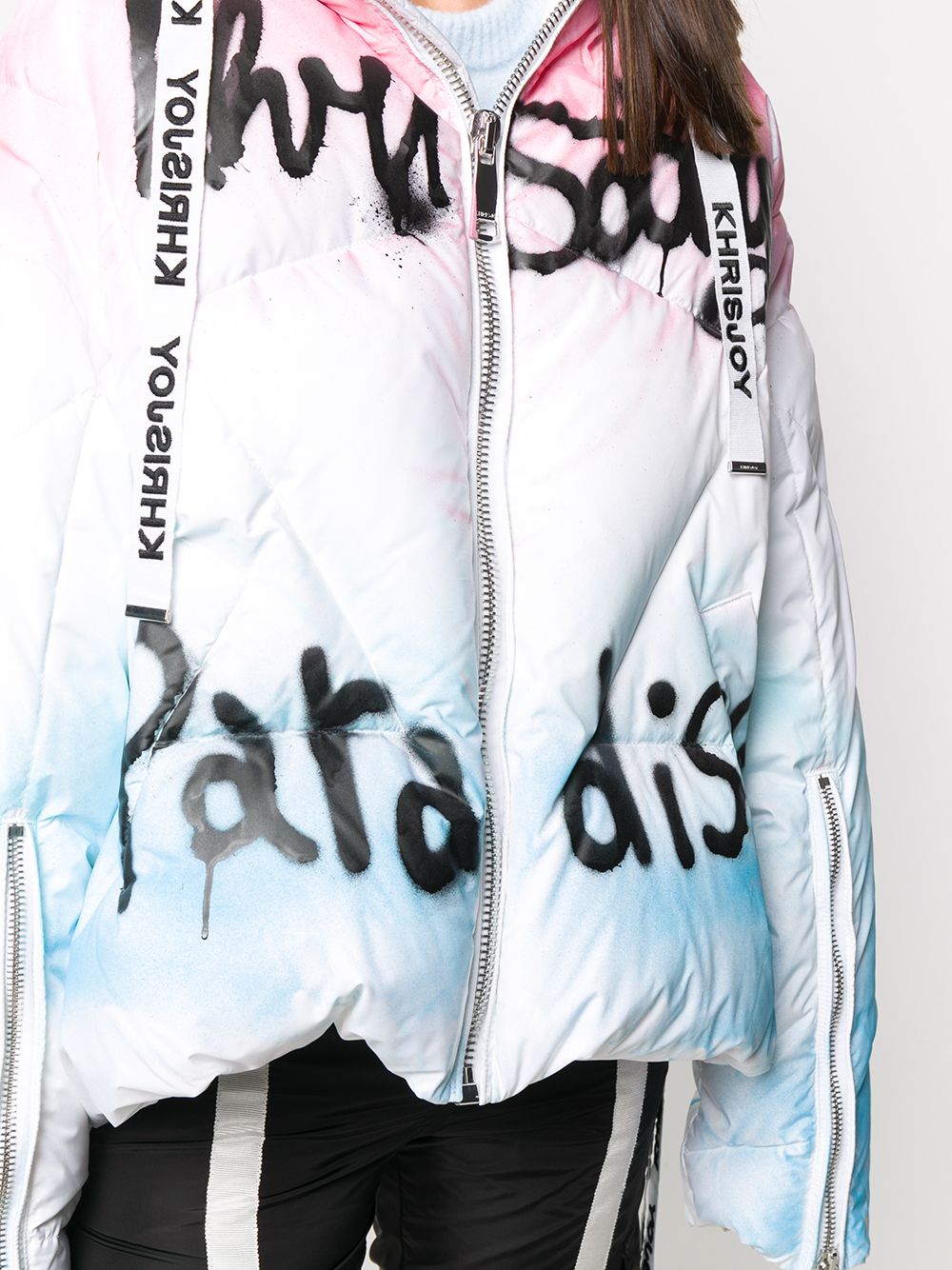 фото Khrisjoy graffiti padded puffer jacket