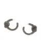 Image 1 of Oscar de la Renta crystal-embellished hoop earrings