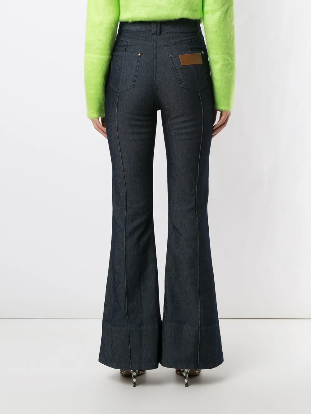 фото Amapô bootcut denim trousers