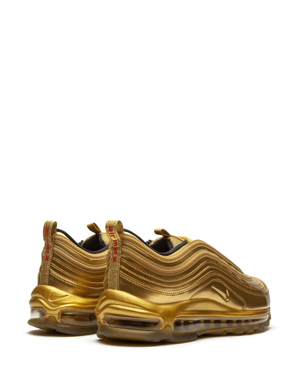 Shop Nike Air Max 97 Sneakers In Gold