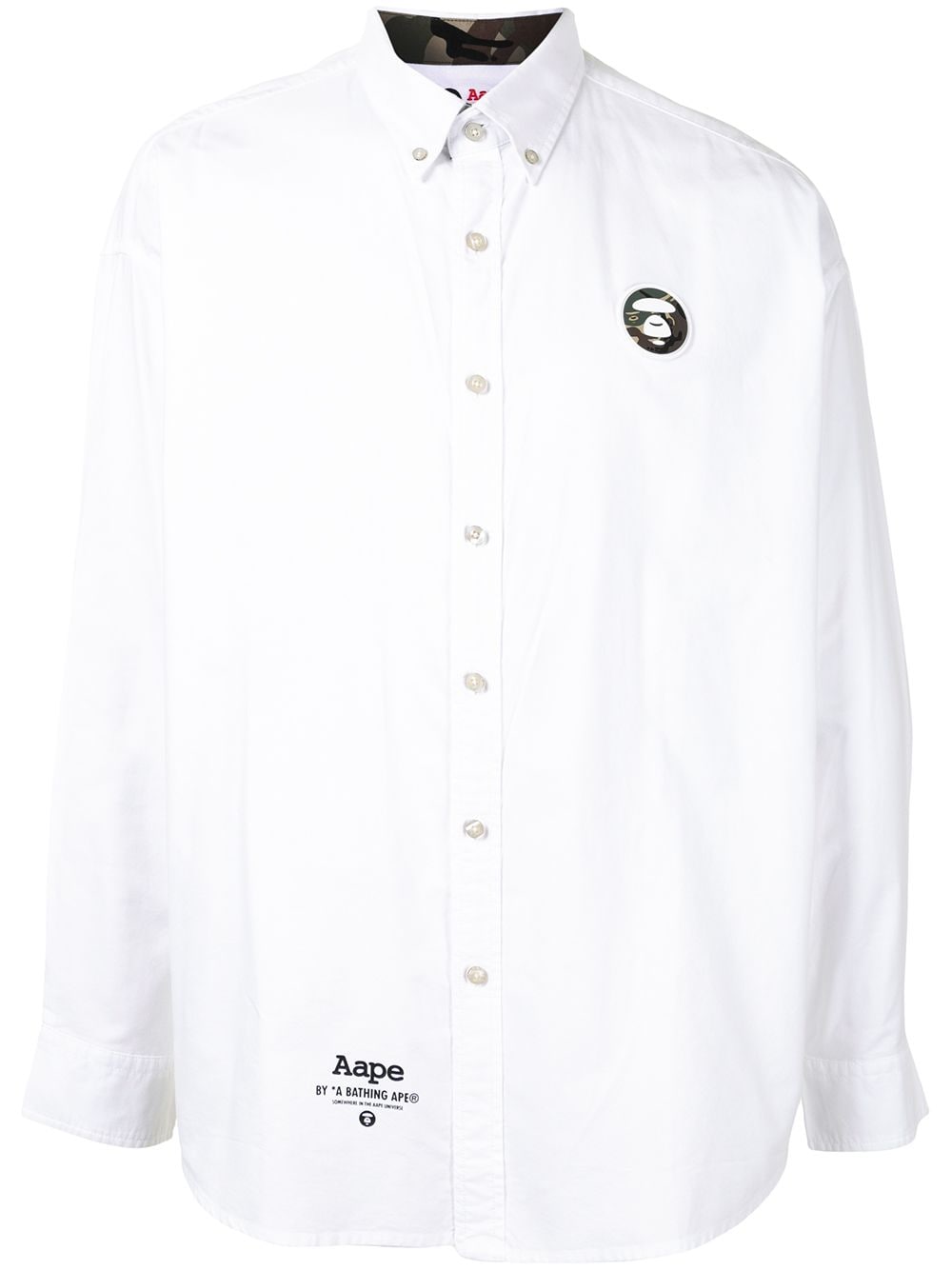 AAPE BY *A BATHING APE® Ape Silhouette button-down Shirt - Farfetch