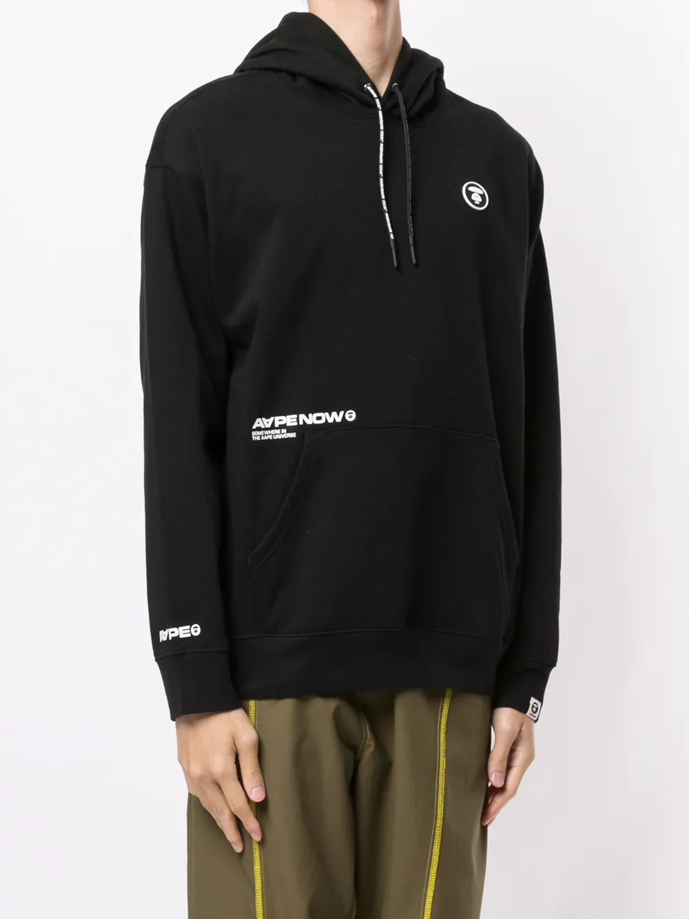 AAPE BY *A BATHING APE® Aape Now micro-print Hoodie - Farfetch