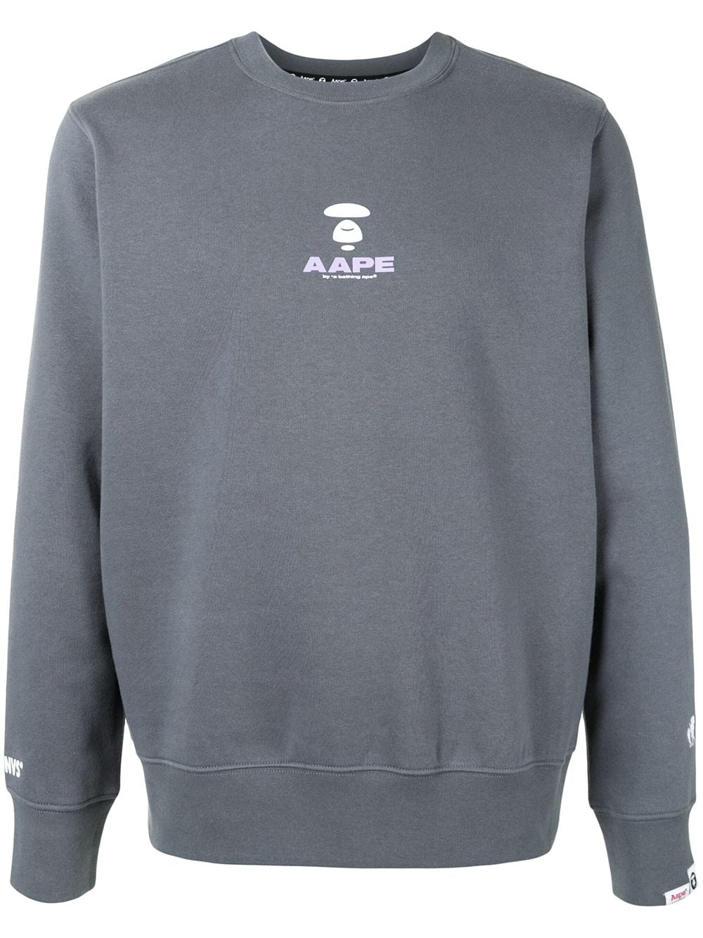 

AAPE BY *A BATHING APE® sudadera con logo estampado - Gris