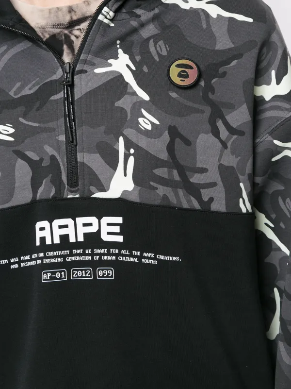 aape zip up hoodie