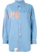 Image 1 of AAPE BY *A BATHING APE® logo-print button-up denim shirt