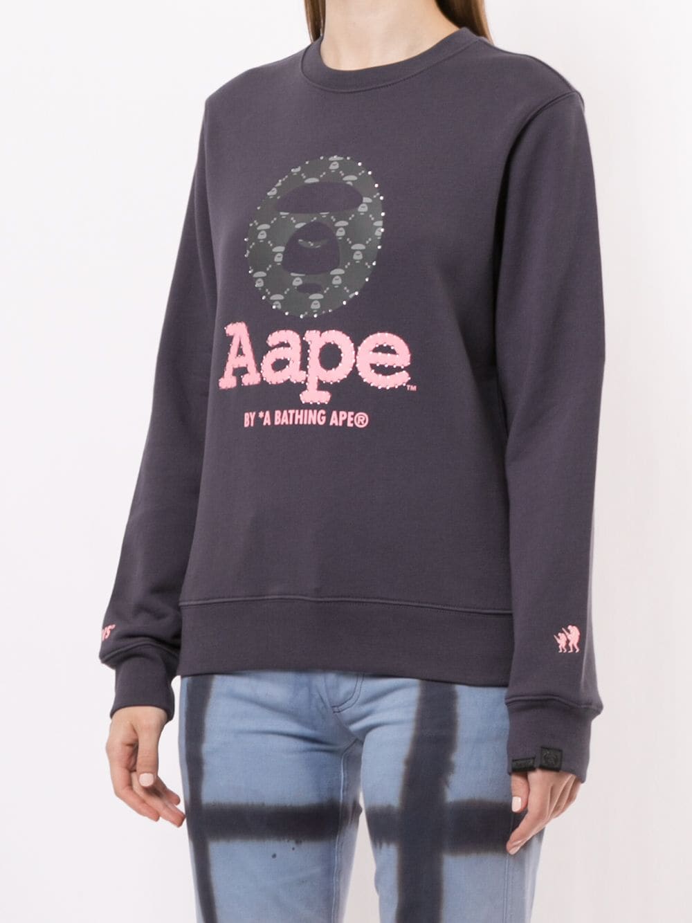 фото Aape by *a bathing ape® толстовка с логотипом и пайетками