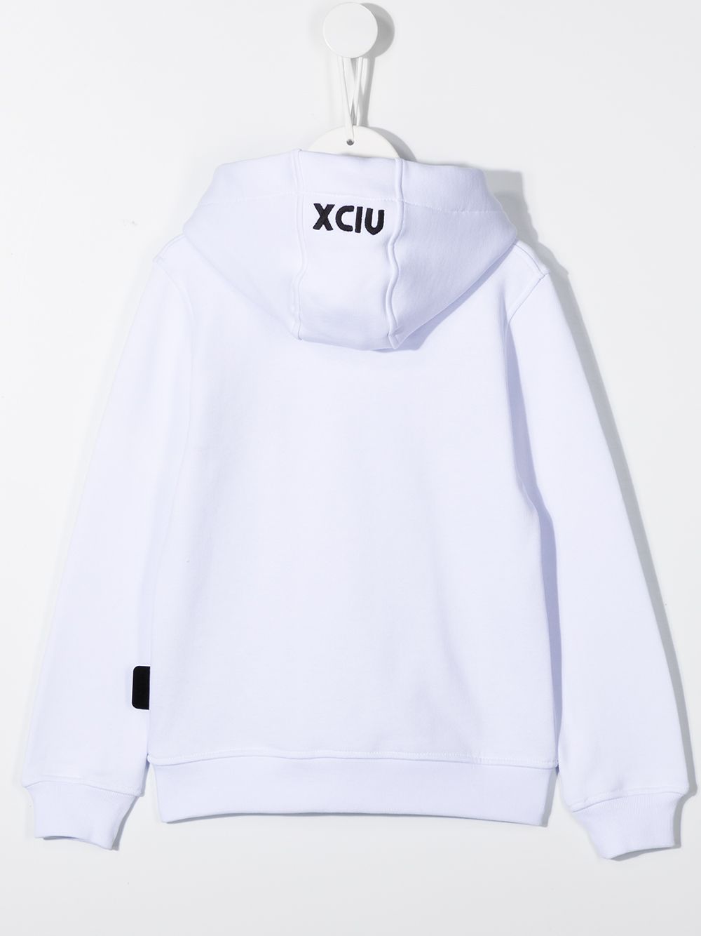 фото Gcds kids logo print zip hoodie