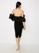 Solace London Raina off-shoulder midi dress