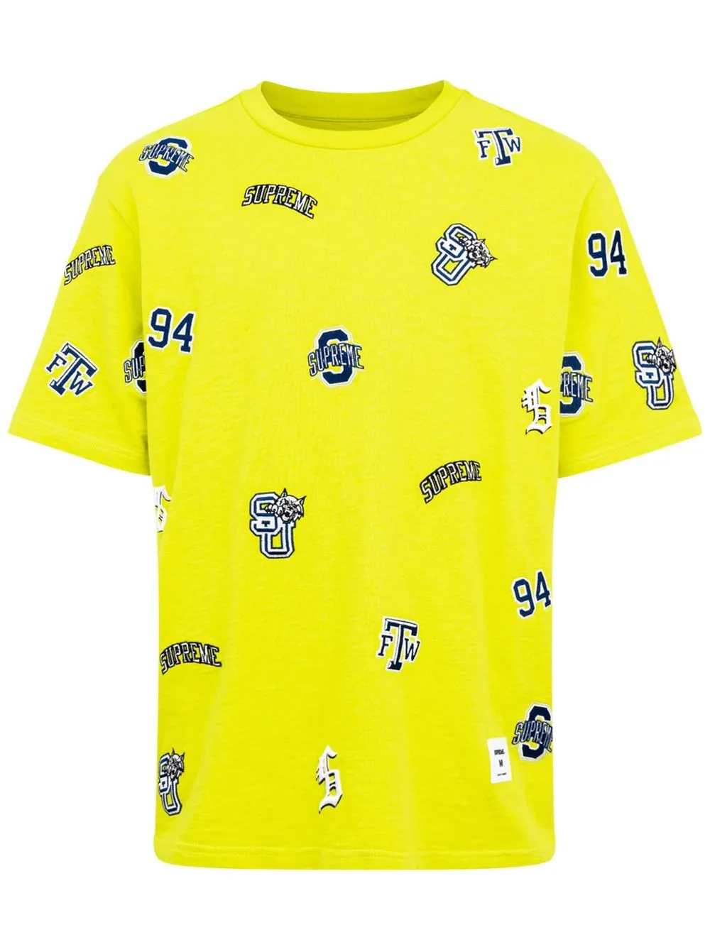 

Supreme University short-sleeve T-shirt - Yellow