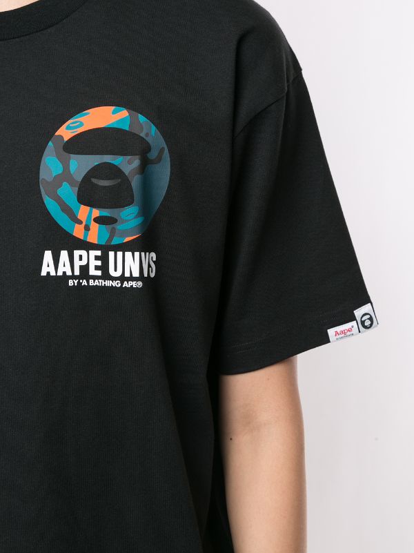 Shop Black pe By A Bathing Ape Graphic Logo Print T Shirt With Express Delivery Farfetch