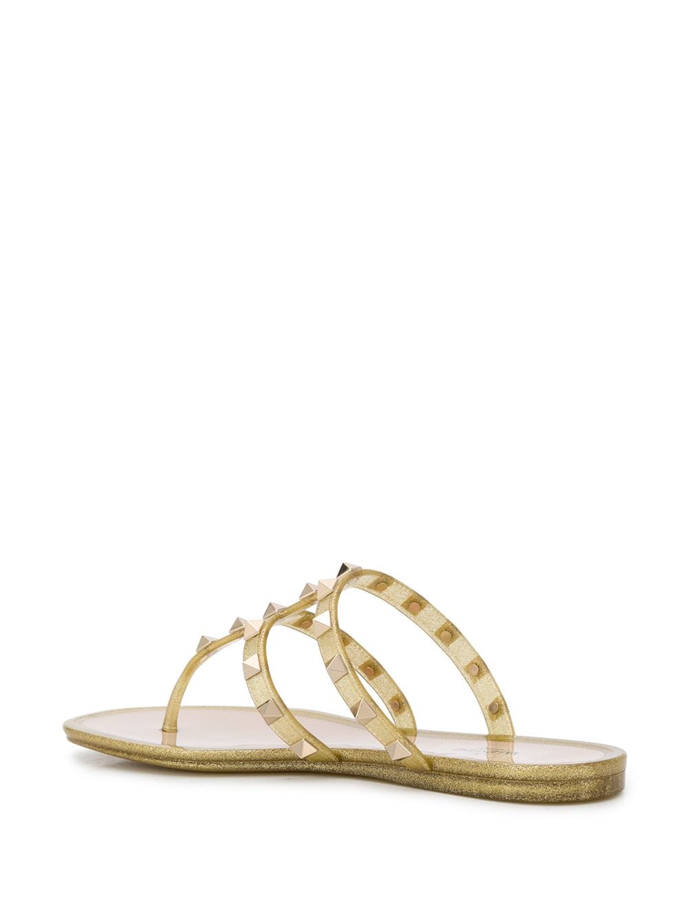 Valentino Garavani Glitter Rockstud Flip Flops - Farfetch