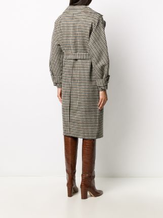 plaid belted coat展示图