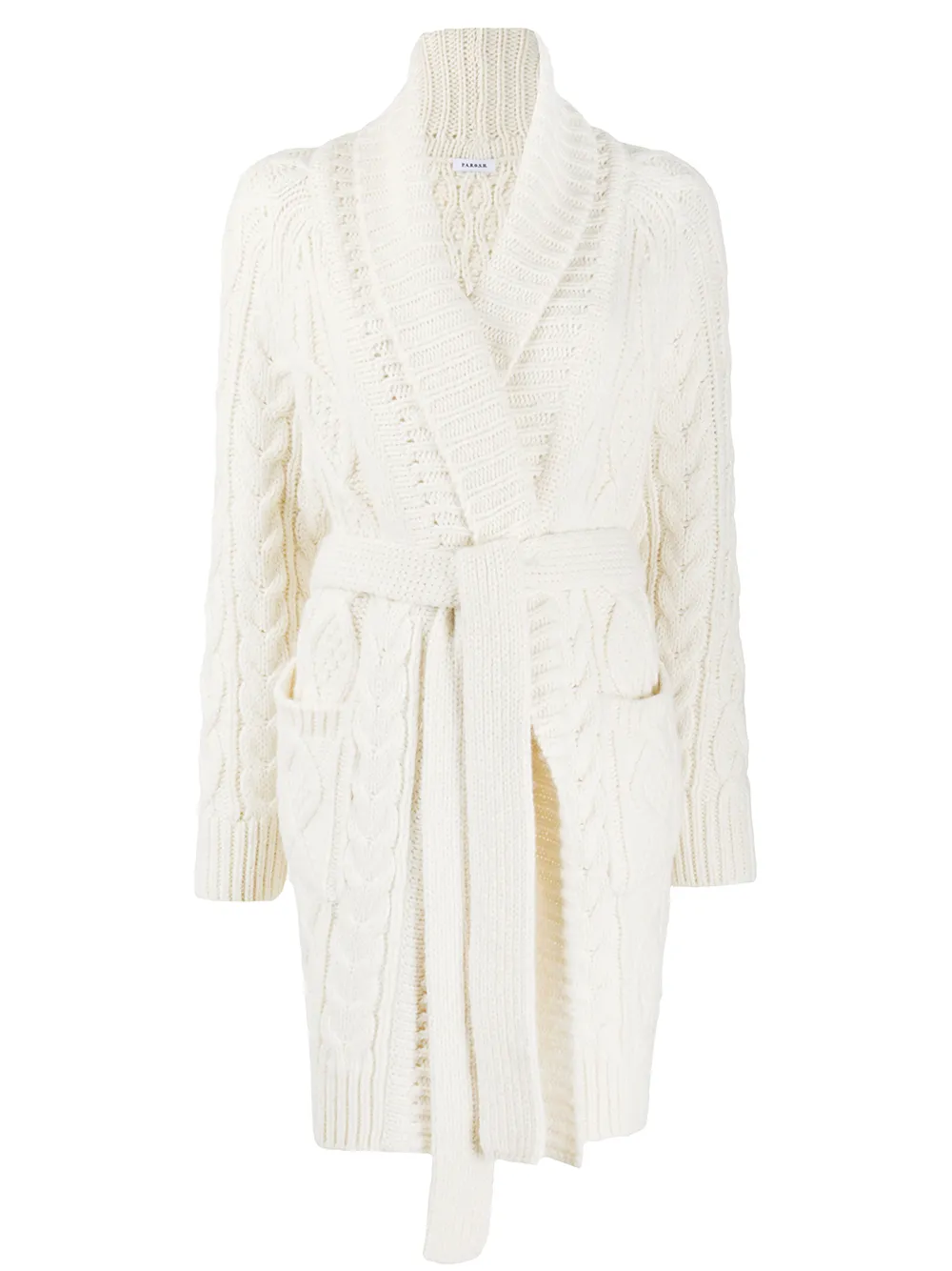 P.A.R.O.S.H. Cable Knit Robe Cardigan - Farfetch