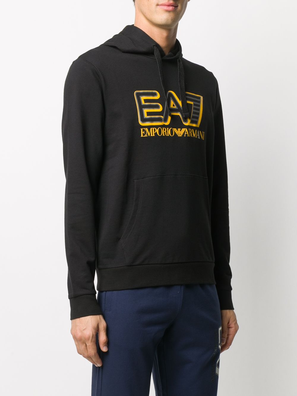 фото Ea7 emporio armani logo-print hoodie