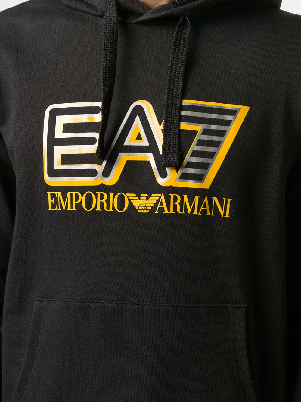 фото Ea7 emporio armani logo-print hoodie