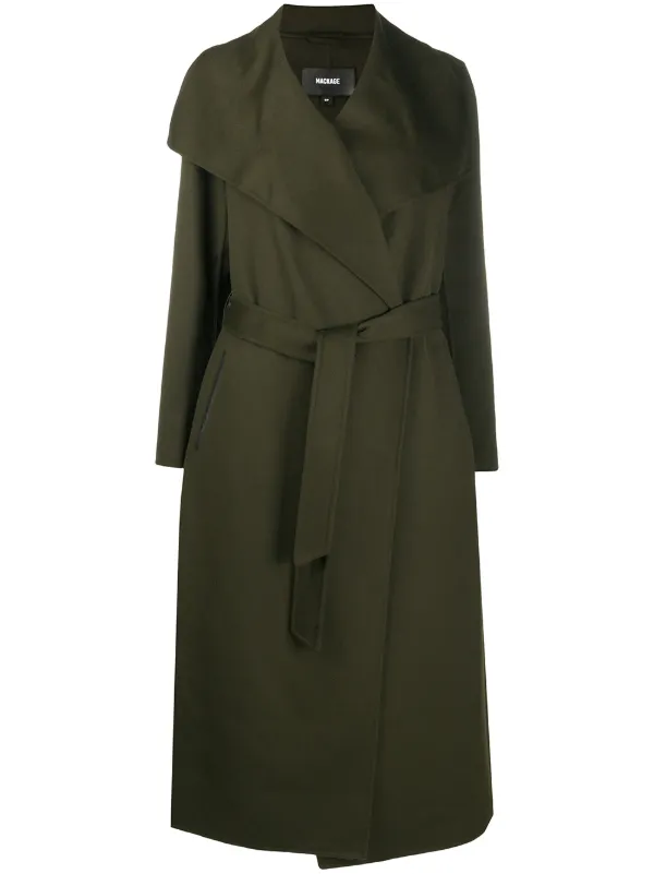 mackage mai coat green