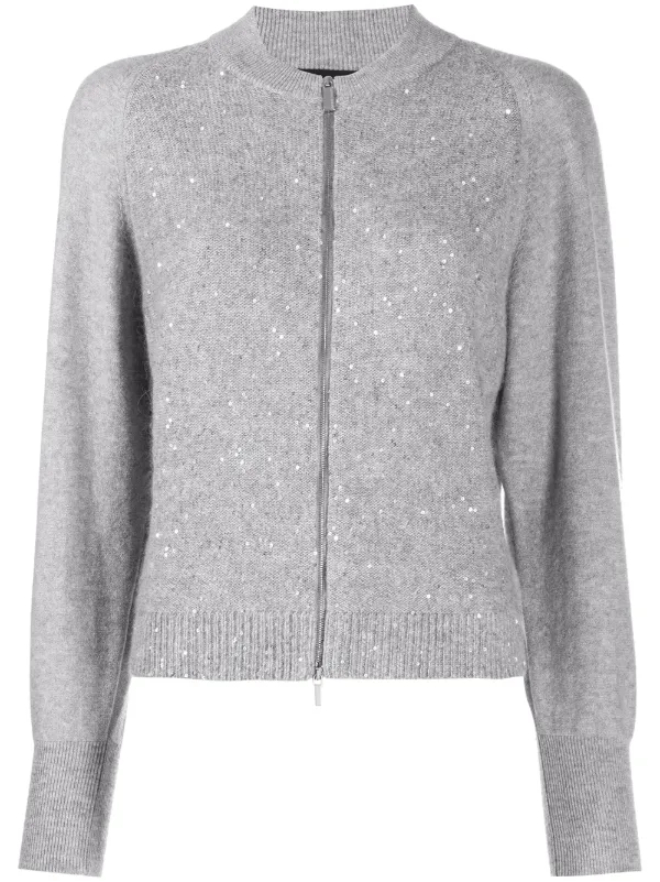 white sequin jumper