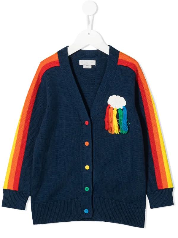 kids blue cardigan
