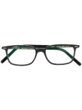 Lunor rectangular-frame glasses - Black