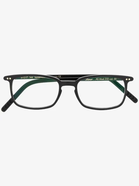 Lunor rectangle-frame glasses