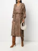الصورة 2 من Missoni Pre-Owned فستان بحزام ونقش هندسي