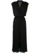 Image 1 of Theory cap sleeves wide-leg jumpsuit