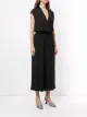 Theory cap sleeves wide-leg jumpsuit